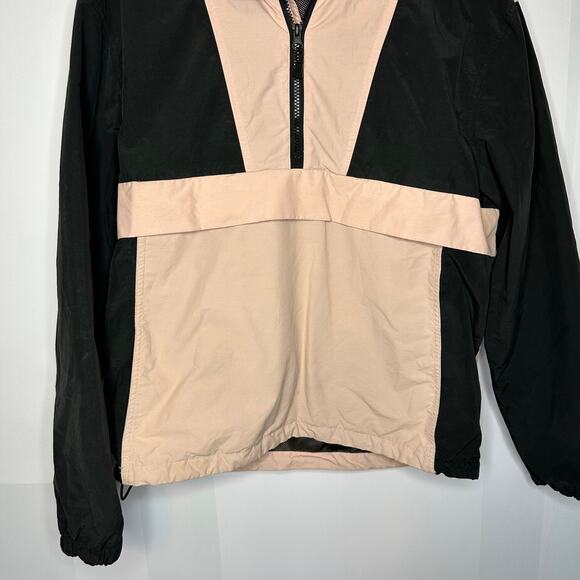Y2K Style Windbreaker H&M Divided Black Pink Lightweight Track Jacket Small - Picture 3 of 7